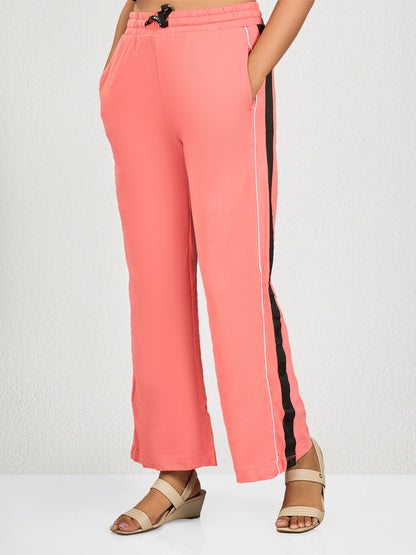 Pink Side Striped Track Pant