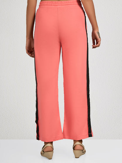 Pink Side Striped Track Pant