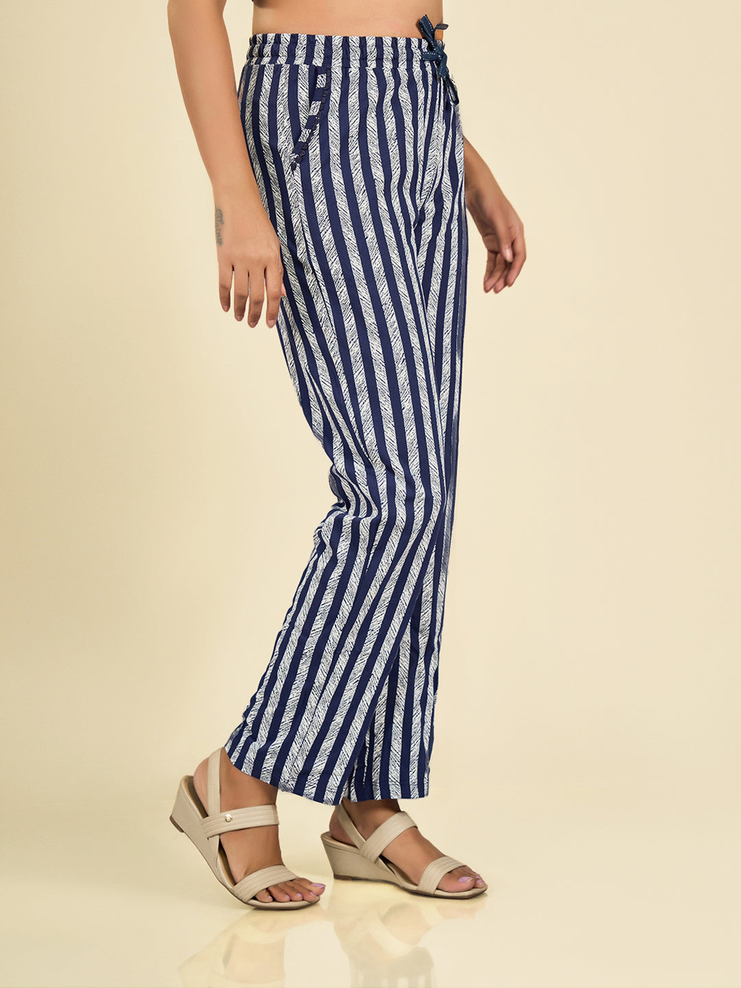 Navy Blue Stripes Pyjama