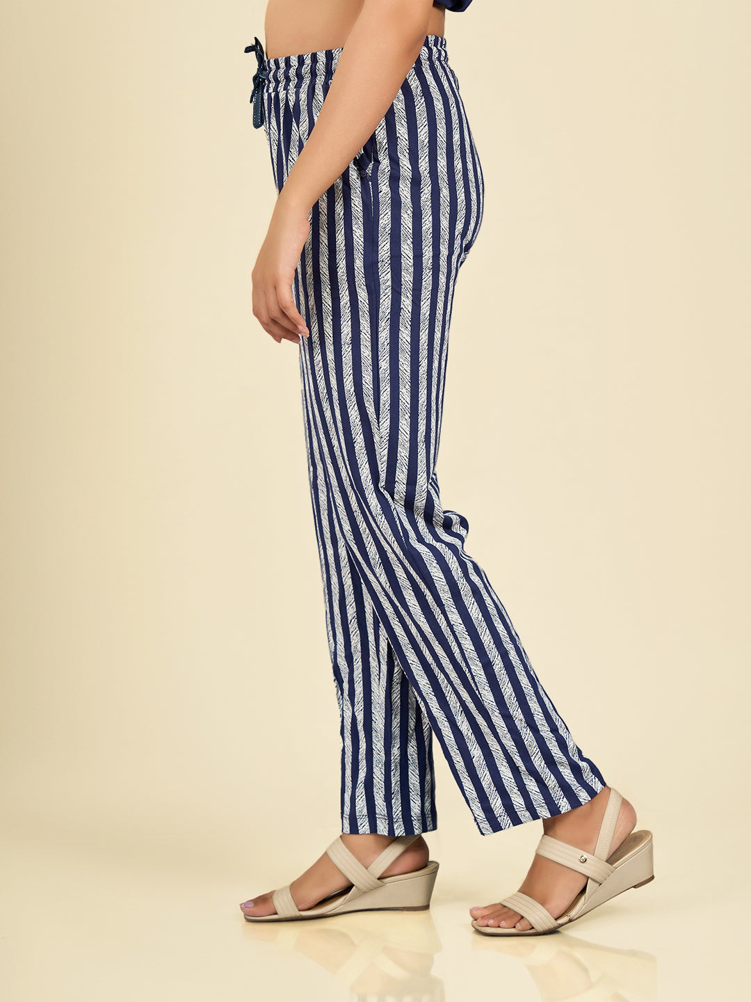 Navy Blue Stripes Pyjama