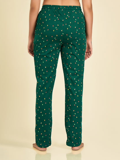 Green Printed Pyjama