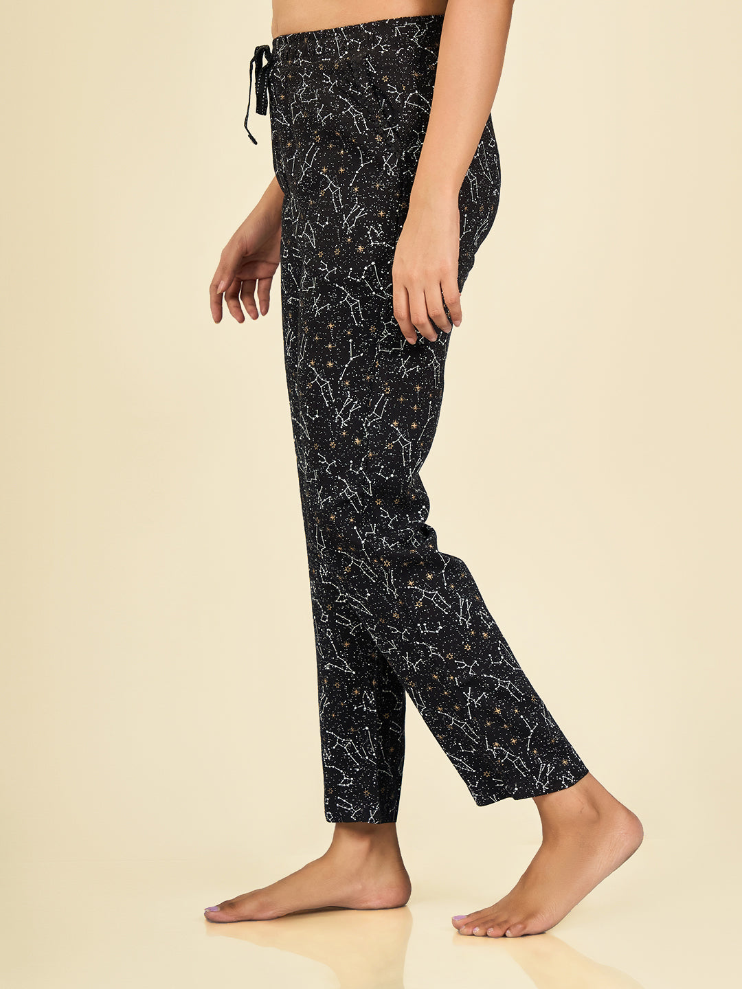 Black Printed Pyjama