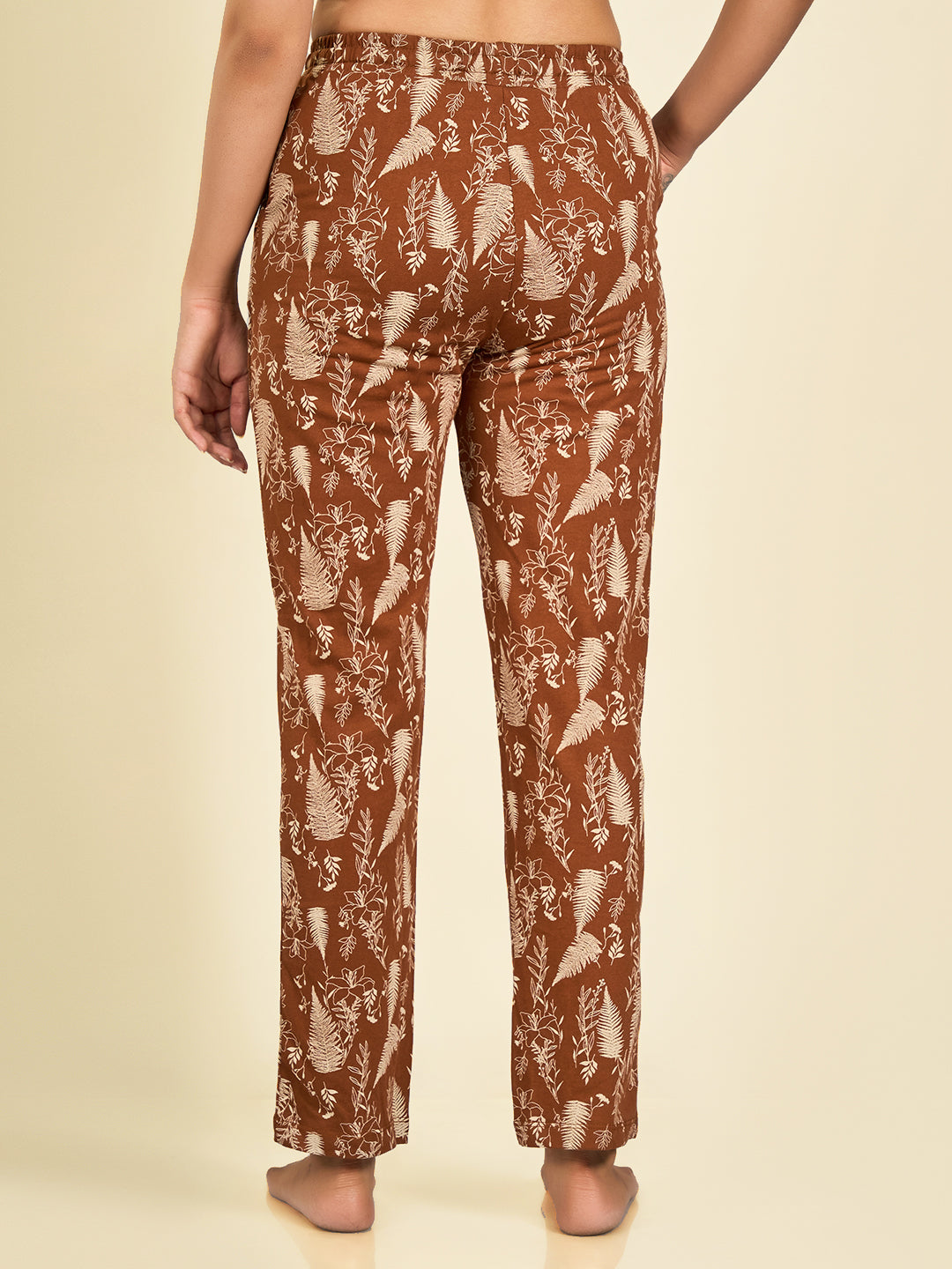 Brown Printed Pyjama