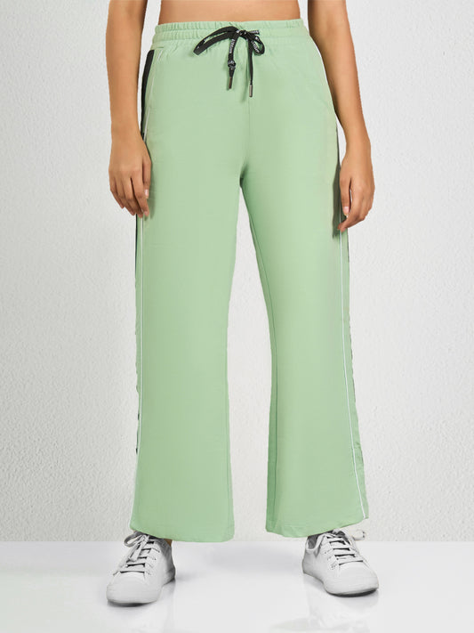 Green Side Striped Track Pant