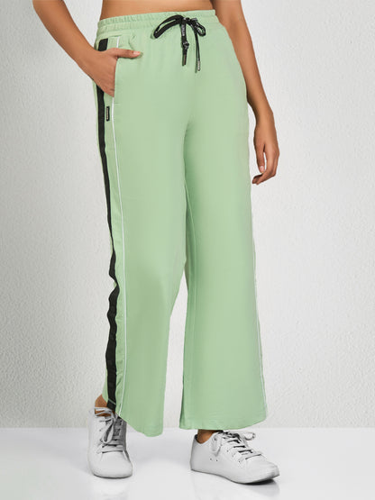 Green Side Striped Track Pant