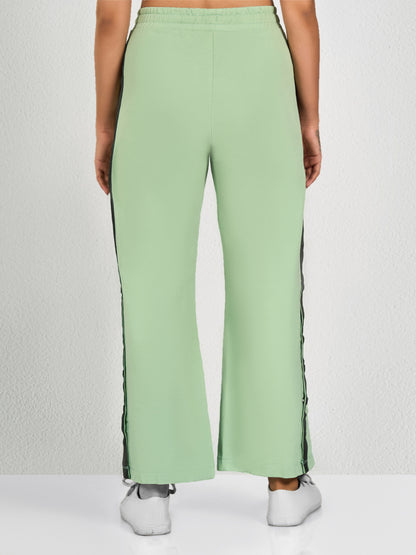 Green Side Striped Track Pant