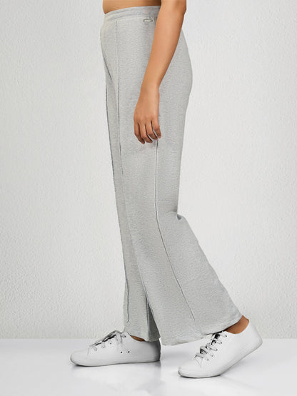 Grey Solid Track Pant