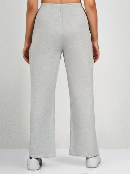 Grey Solid Track Pant