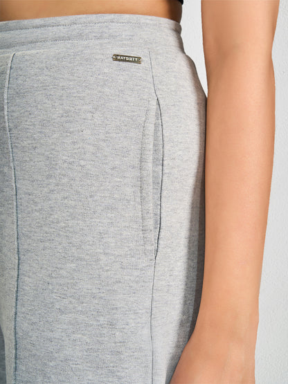 Grey Solid Track Pant