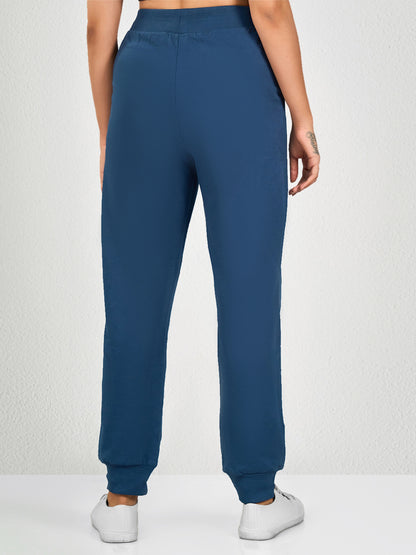 Blue Solid Jogger