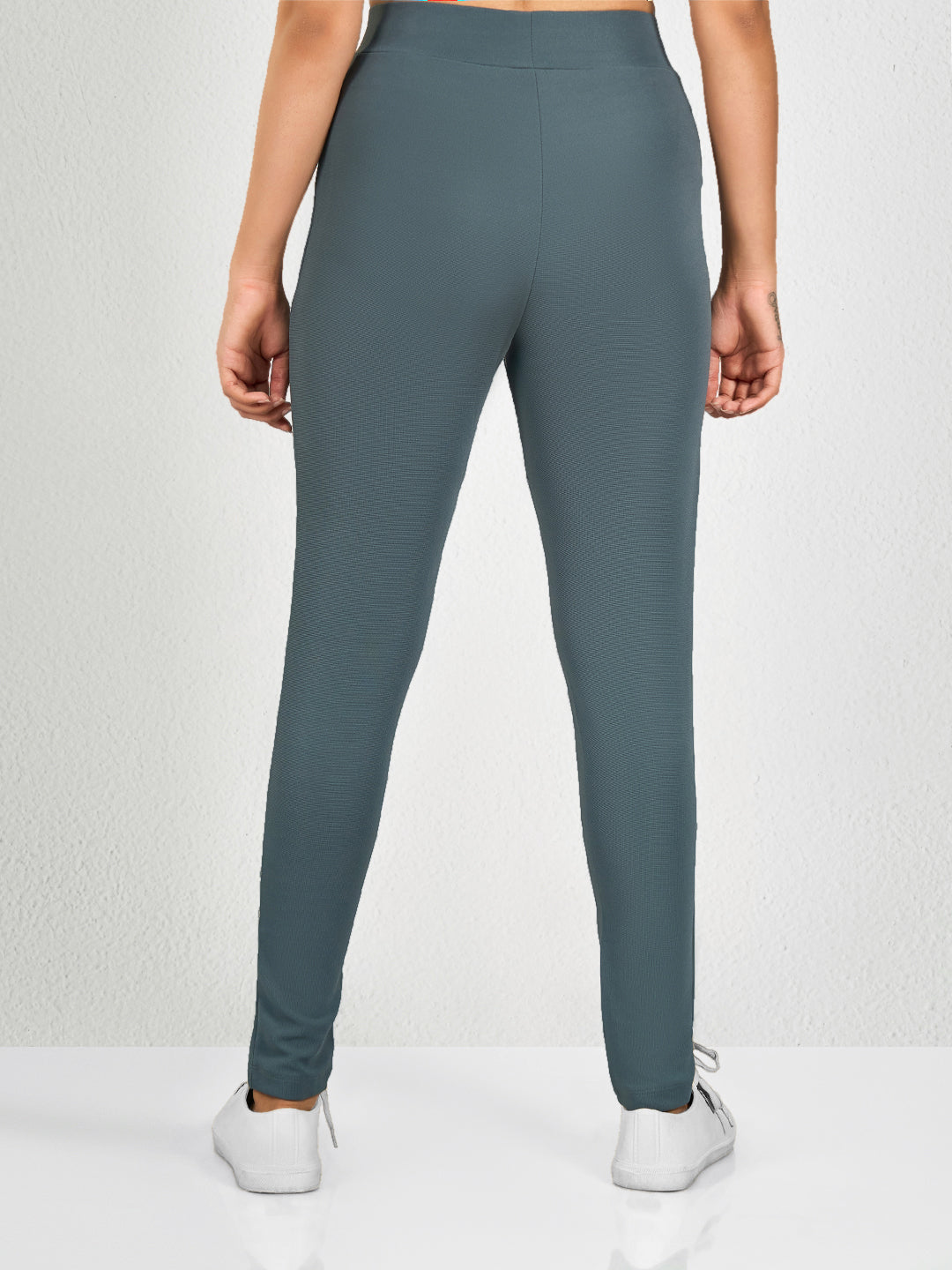 Grey Solid Yoga Pant